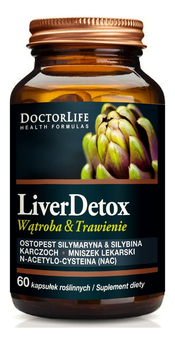 Liver detox ochrona wątroby suplement diety 60 kapsułek