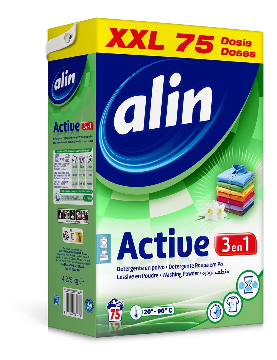 3w1 Proszek do prania uniwersalny 75 prań