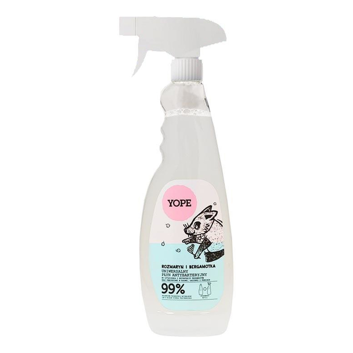 Yope ROZMARYN I BERGAMOTKA UNIWERSALNY płyn ANTYBAKTERYJNY 750ml