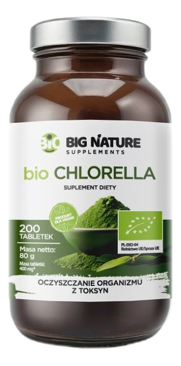 Bio chlorella suplement diety 200 tabletek