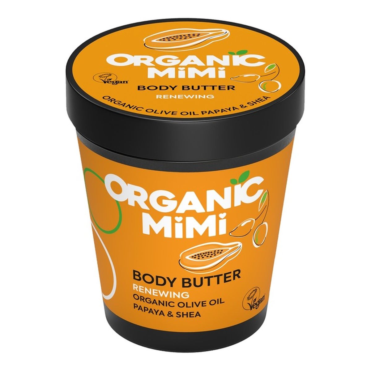 Organic Mimi Regenerujące masło do ciała Oliwka i Papaja 200ml