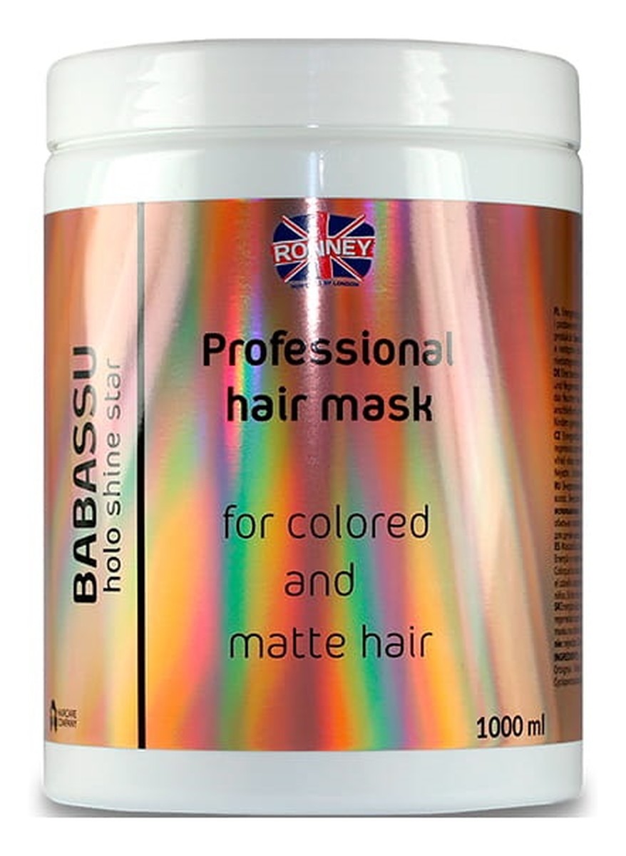Babassu holo shine star professional hair mask maska energetyzująca do włosów farbowanych i matowych