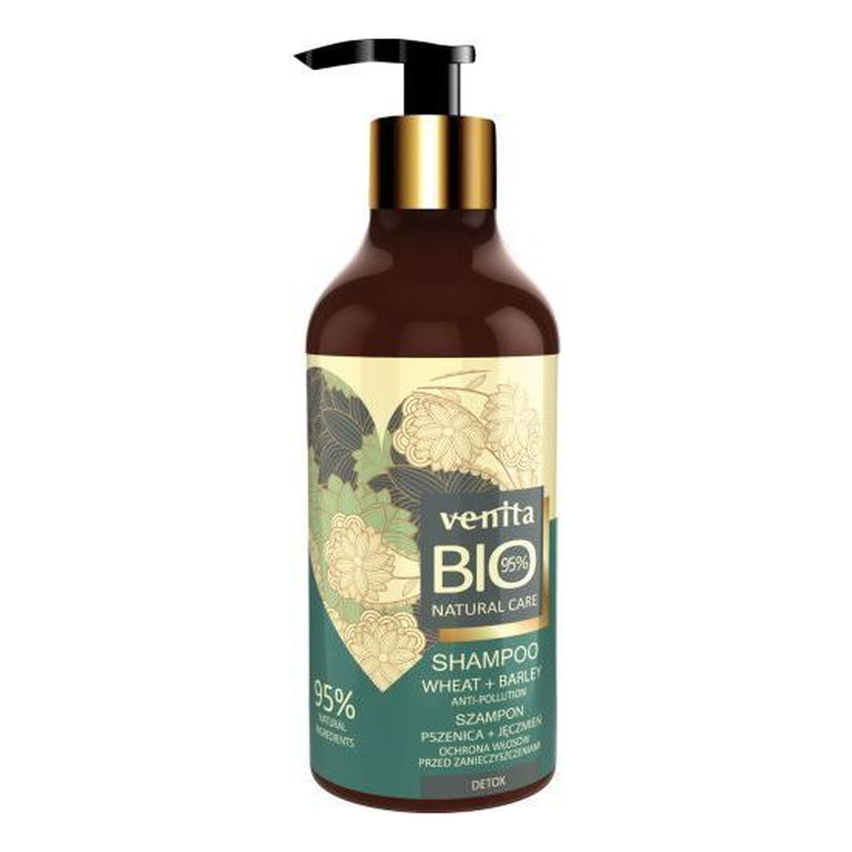 Venita Bio Natural Care Detox szampon do włosów chroniący przed zanieczyszczeniami Pszenica & Jęczmień 400ml