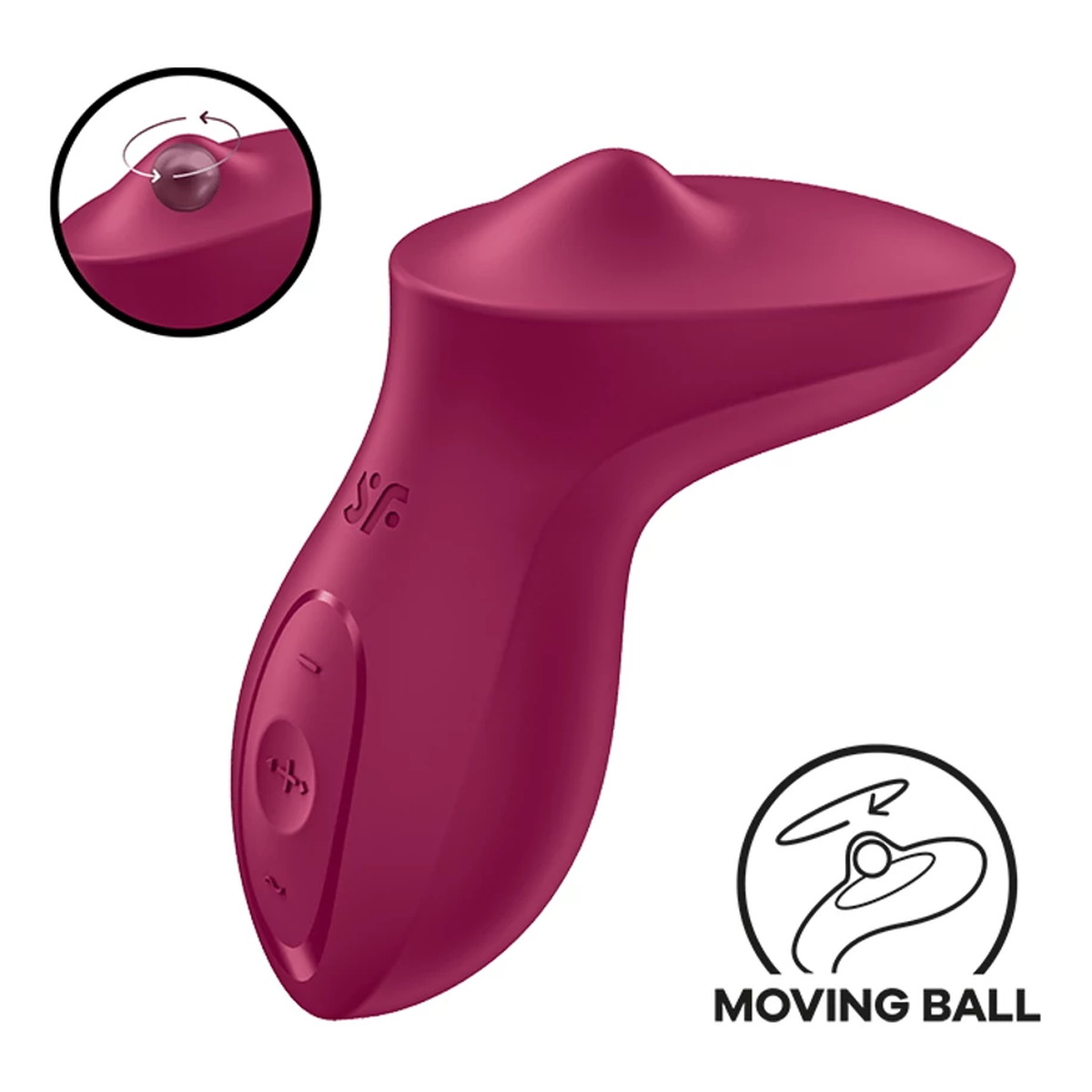 Satisfyer Exciterrr Obrotowy wibrator łechtaczkowy z koralikami Berry