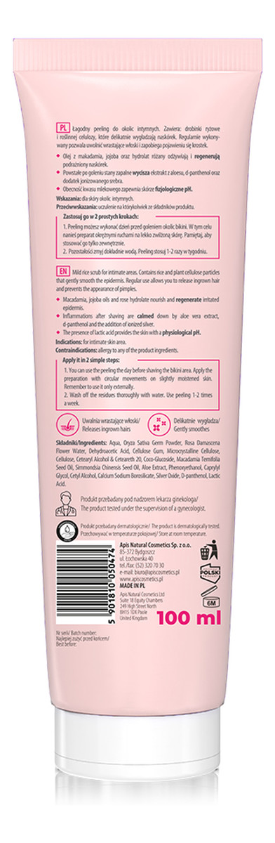 peeling do okolic intymnych