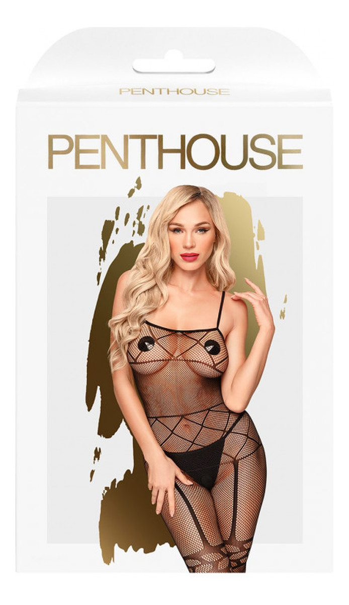 Firecracker bodystocking z otwartym krokiem black xl