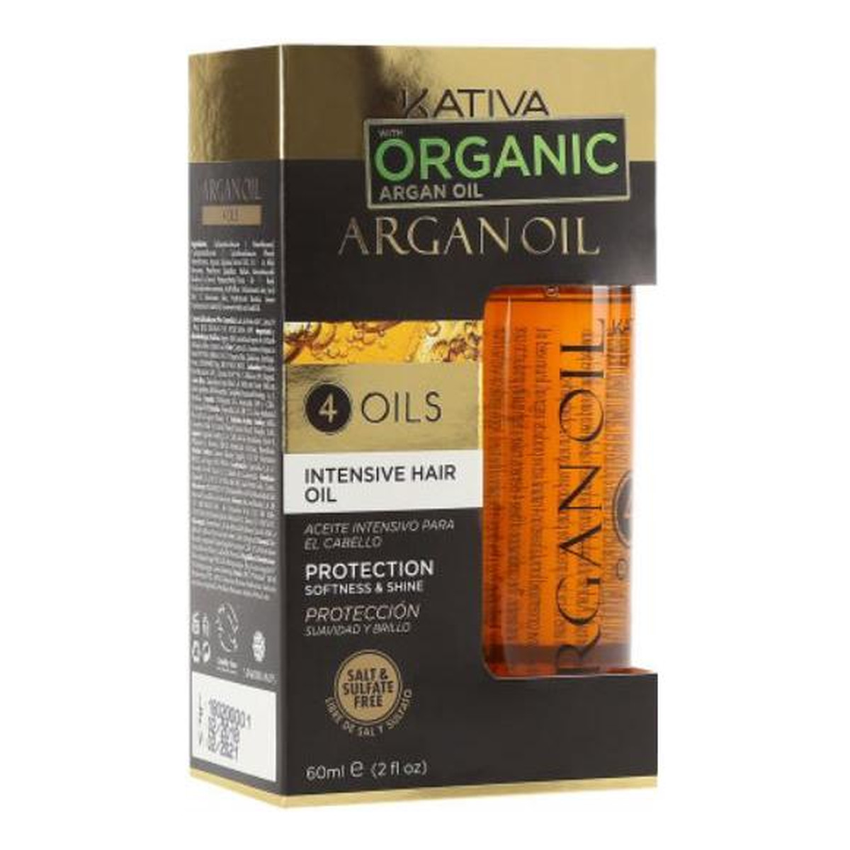 Kativa Argan Oil 4 Oils olejek arganowy do włosów 60ml