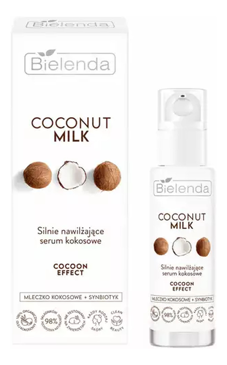 Silnie nawilżające serum kokosowe