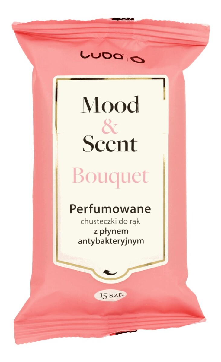 Mood&scent chusteczki perfumowane antybakteryjne bouquet 15szt.