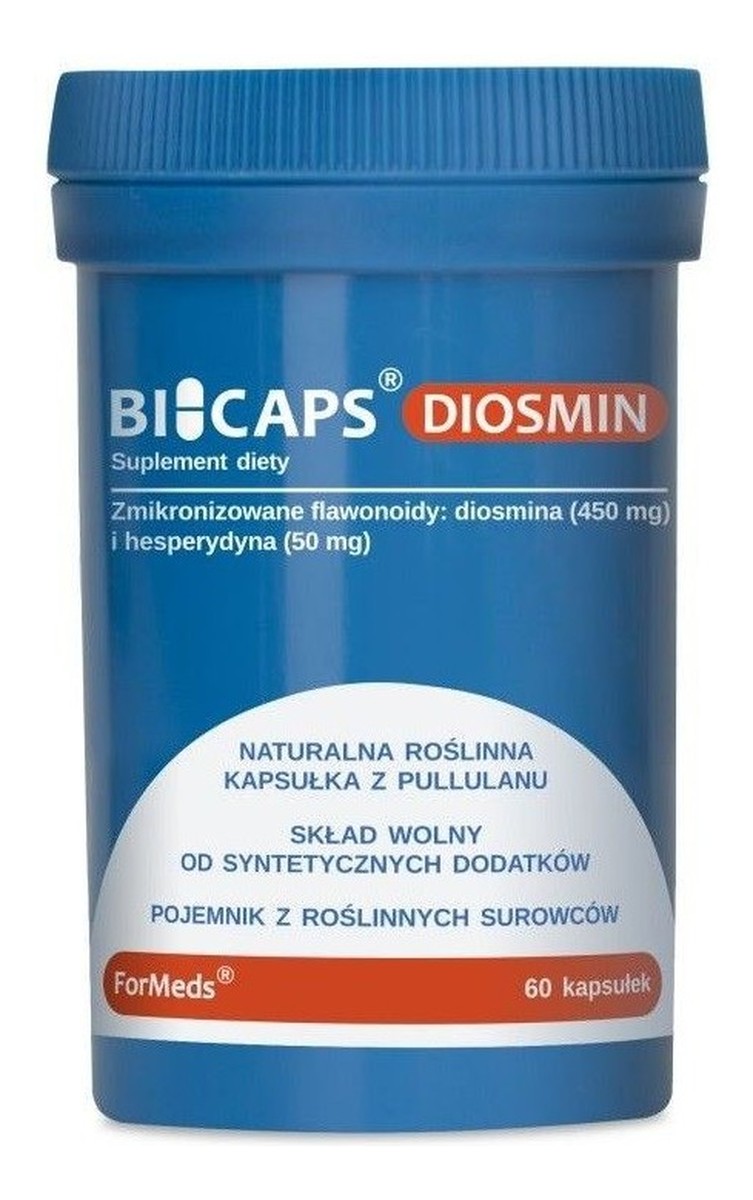 F-Diosmin zmikronizowane flawonoidy suplement diety 60 Kapsułek