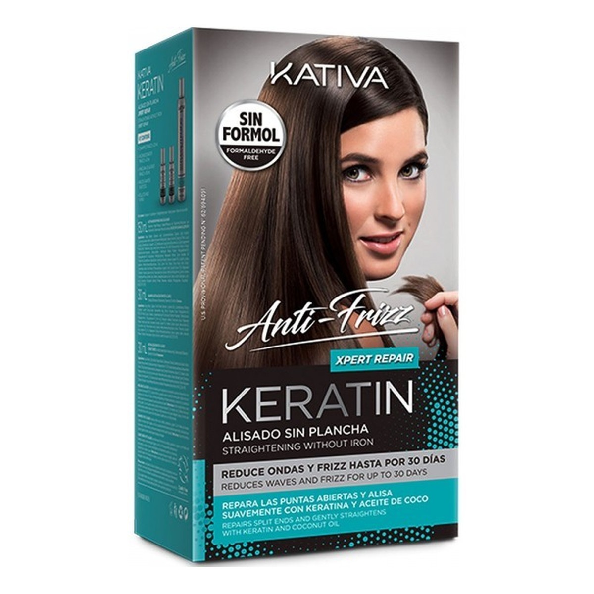 Kativa Anti-Frizz Xpert Repair Set Zestaw do keratynowego prostowania włosów