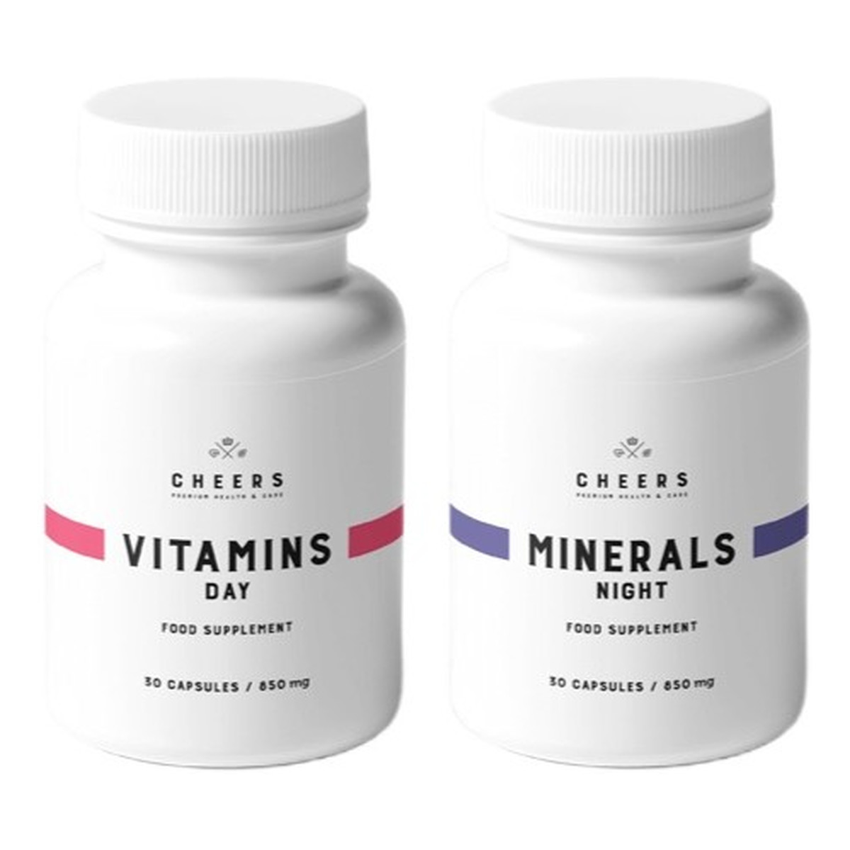 Cheers Zestaw minerals night suplement diety 30 kapsułek + vitamins day suplement diety 30 kapsułek