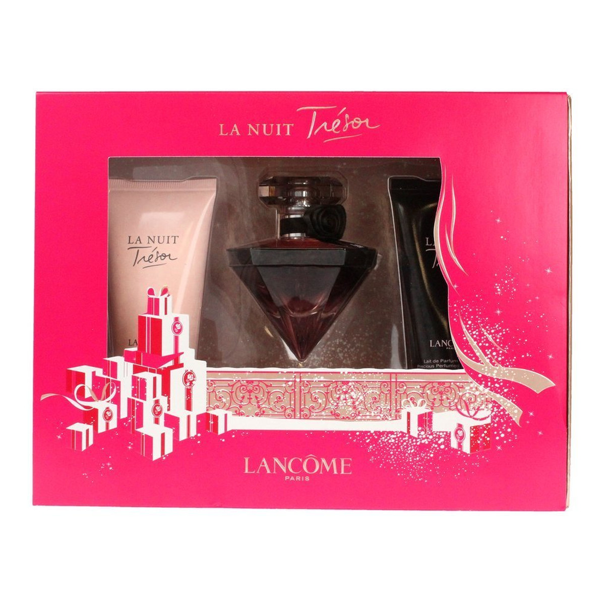 Lancome La Nuit Tresor Zestaw prezentowy (woda perfumowana 30ml+żel pod prysznic 50ml+mleczko do ciała 50ml)