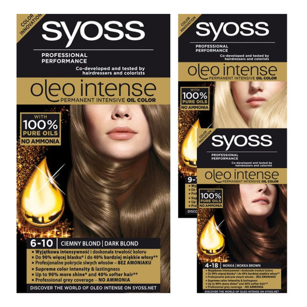 Syoss Oleo Intense Professional Performance Farba Do Włosów 115ml