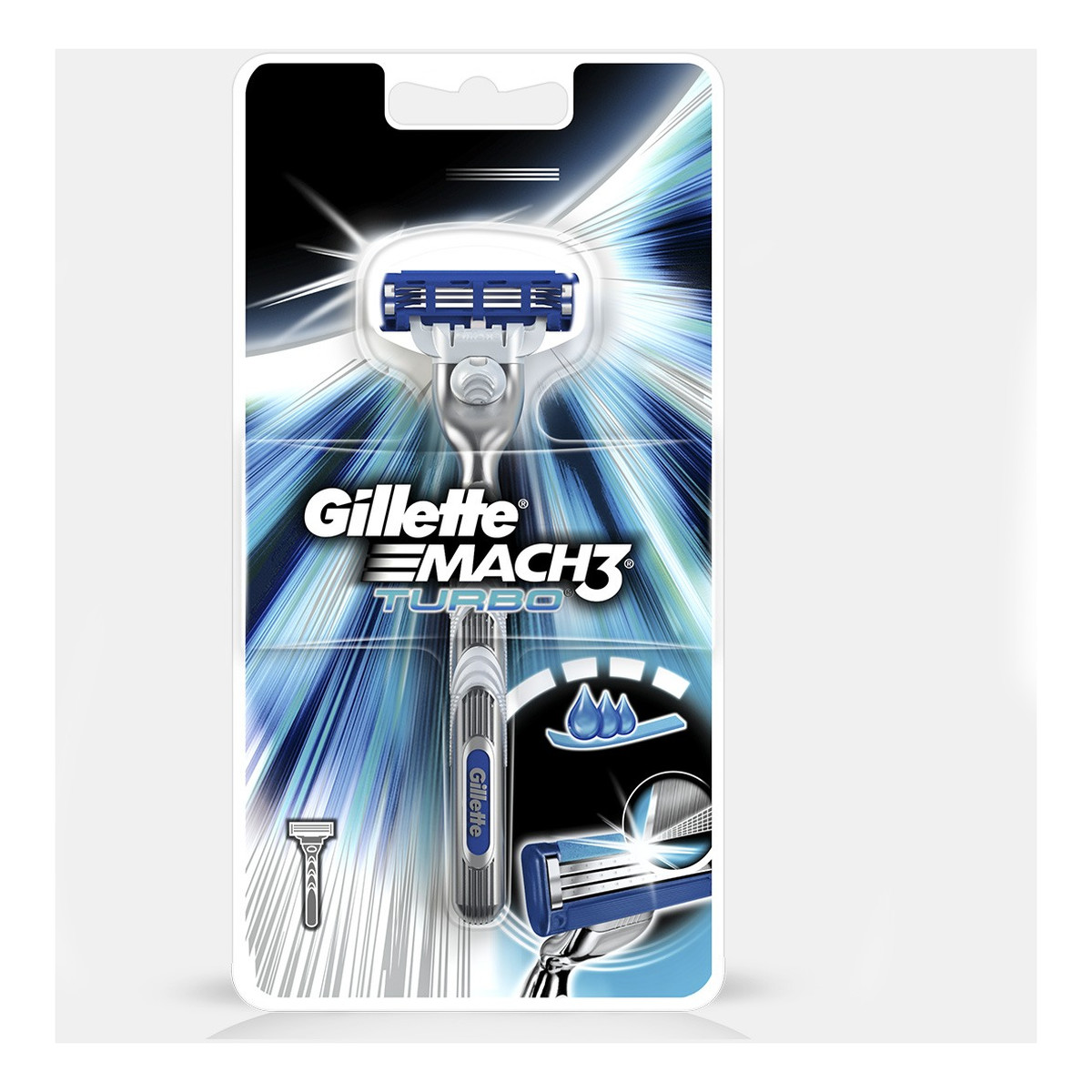Gillette Gillette Mach 3 Turbo Maszynka do golenia + 4 wkłady