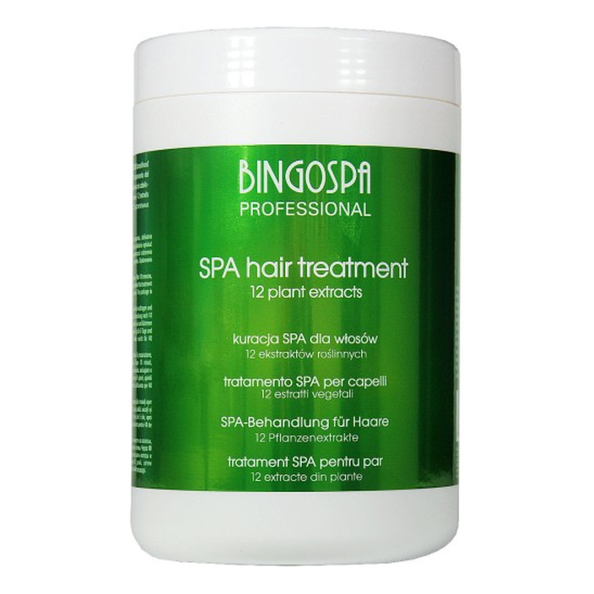 BINGOSPA Professional Kuracja SPA dla włosów 12 Ekstraktów Roślinnych 1000g