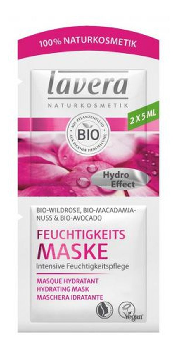Maska pielęgnacyjna z bio-różą bio-olejami awokado i makadamia 2x5 ml