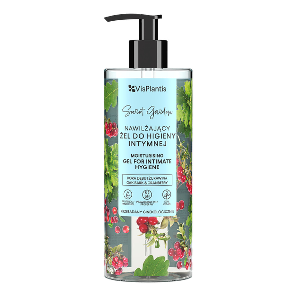 Vis Plantis Herbal Vital Care Żel do higieny intymnej Kora Dębu+Żurawina 300ml