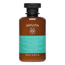 Oily roots dry ends shampoo nettle propolis szampon regulujący przetłuszczanie nasady i odżywiający suche końcówki z pokrzywą i propolisem