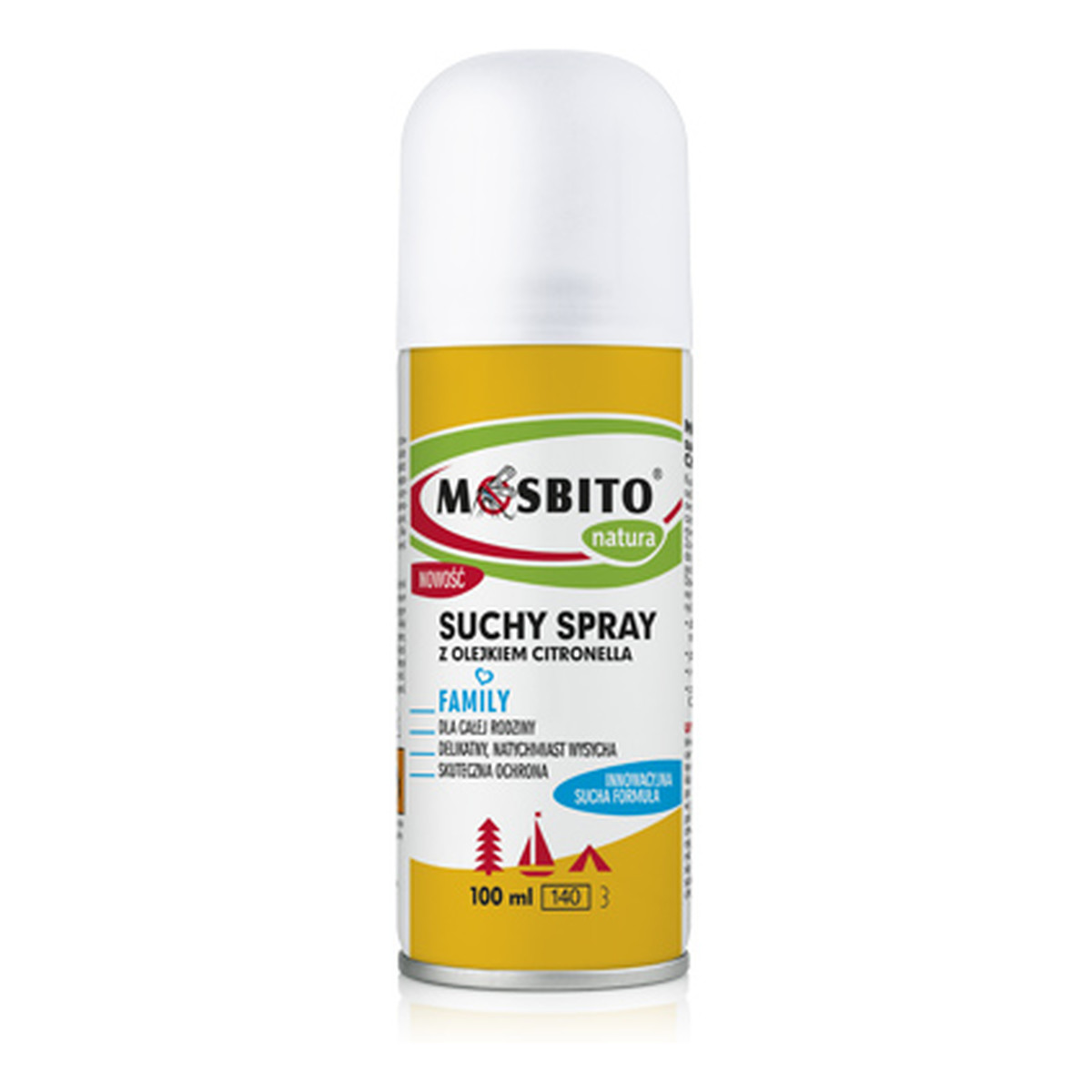 Mosbito Natura Suchy Spray z Olejkiem Citronella 100ml