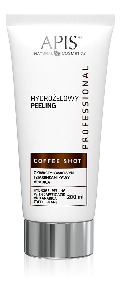 Hydrożelowy peeling z kwasem kawowym i ziarenkami kawy Arabica