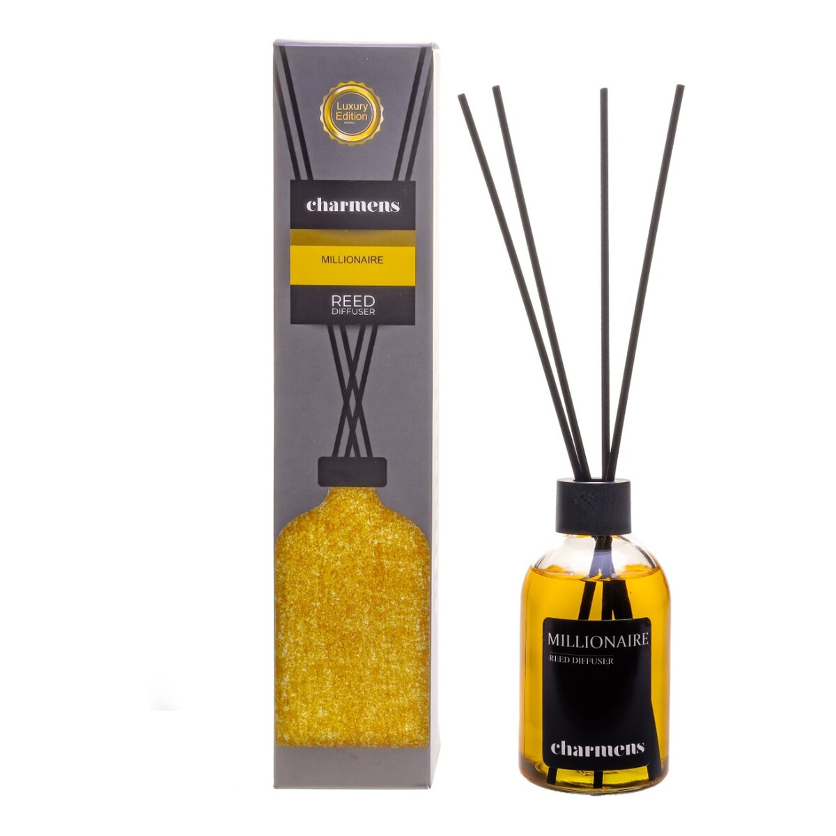 Charmens Luxury edition reed diffuser patyczki zapachowe millionaire 110ml
