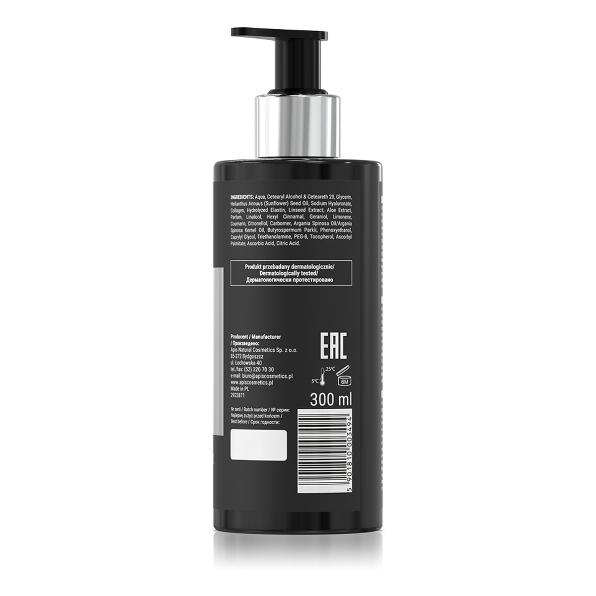 Apis Action For Men Krem odżywczy do ciała i dłoni 300ml