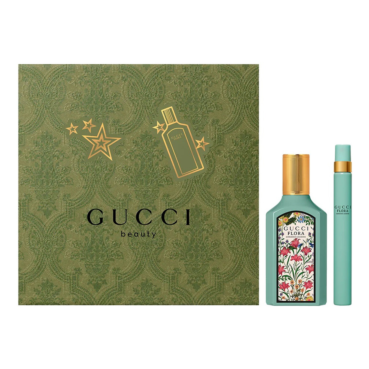 Gucci Flora Gorgeous Jasmine Zestaw woda perfumowana spray 50ml + woda perfumowana spray 10ml