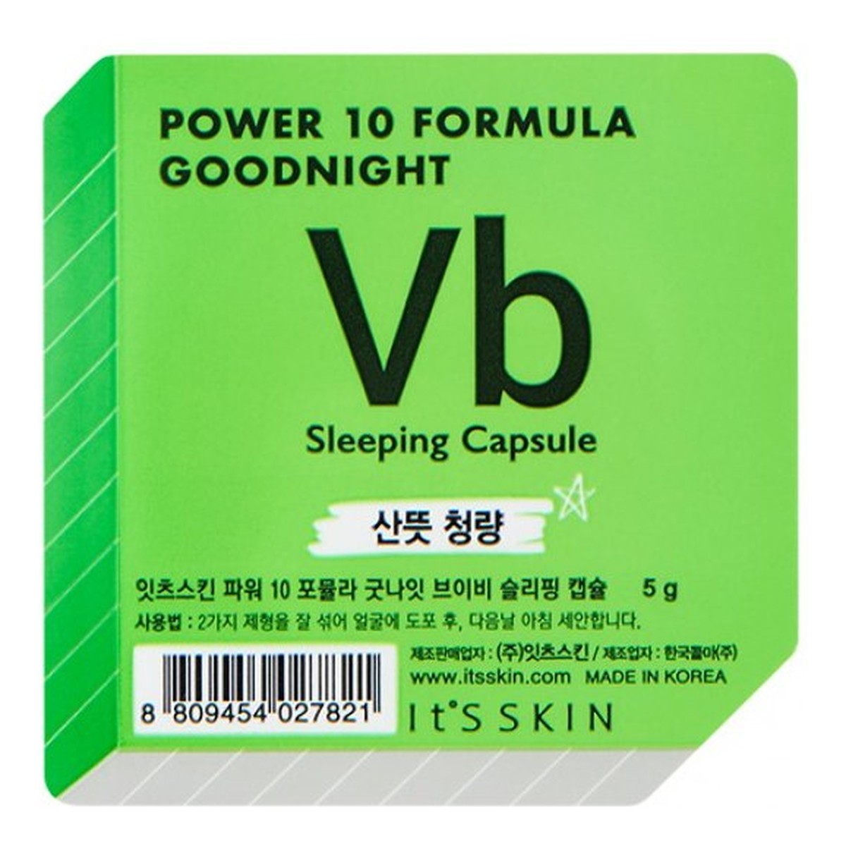 It's Skin Power 10 Formula Vb Good Night Sleeping Regulująca dwufazowa maseczka całonocna w kapsułce 5g