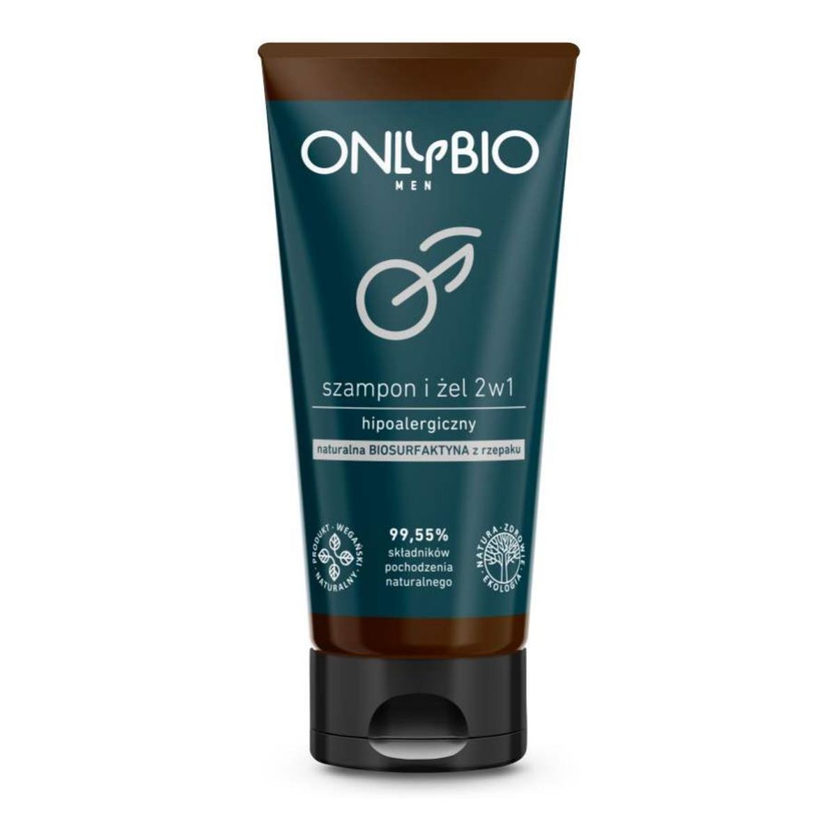 OnlyBio Men hipoalergiczny szampon i żel 2w1 z olejem z rzepaku 200ml