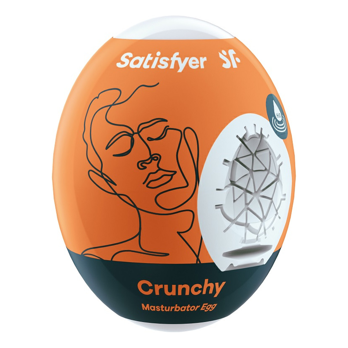 Satisfyer Masturbator egg masturbator w kształcie jajka crunchy