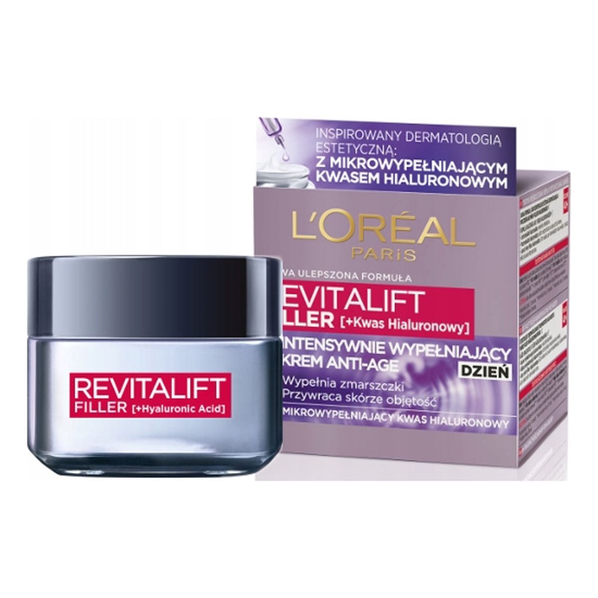 L`oreal Revitalift Filler [HA] Krem przeciwzmarszczkowy na noc 40+ 50ml