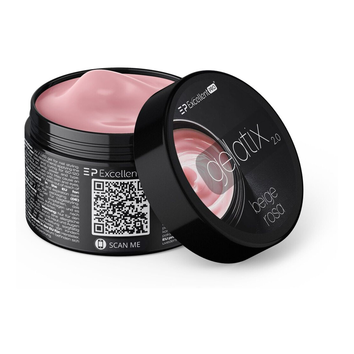 Excellent PRO Gelatix 2.0 Żel budujący beige rosa 15g