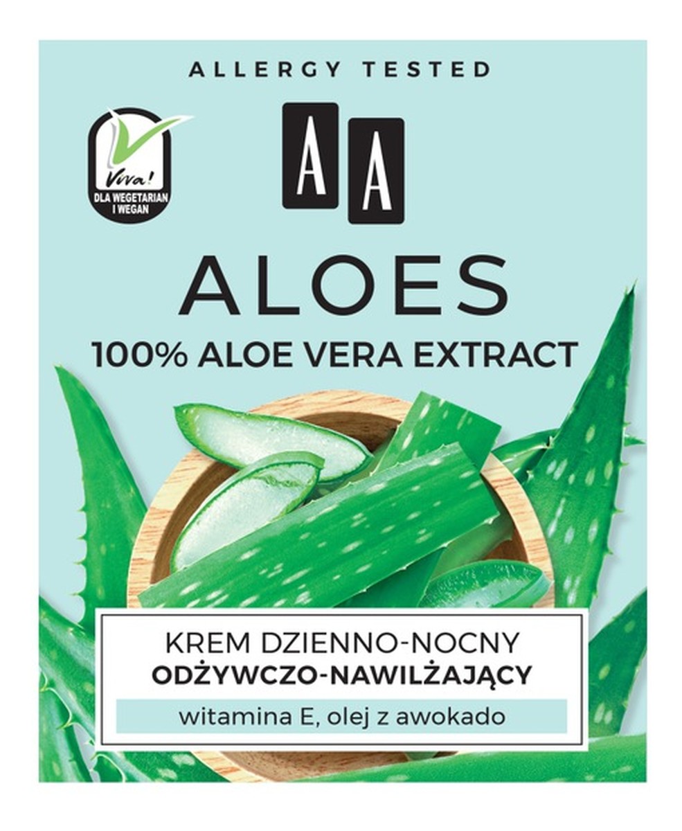 100% Aloe Vera Extract krem dzienno-nocny odżywczo-nawilżający