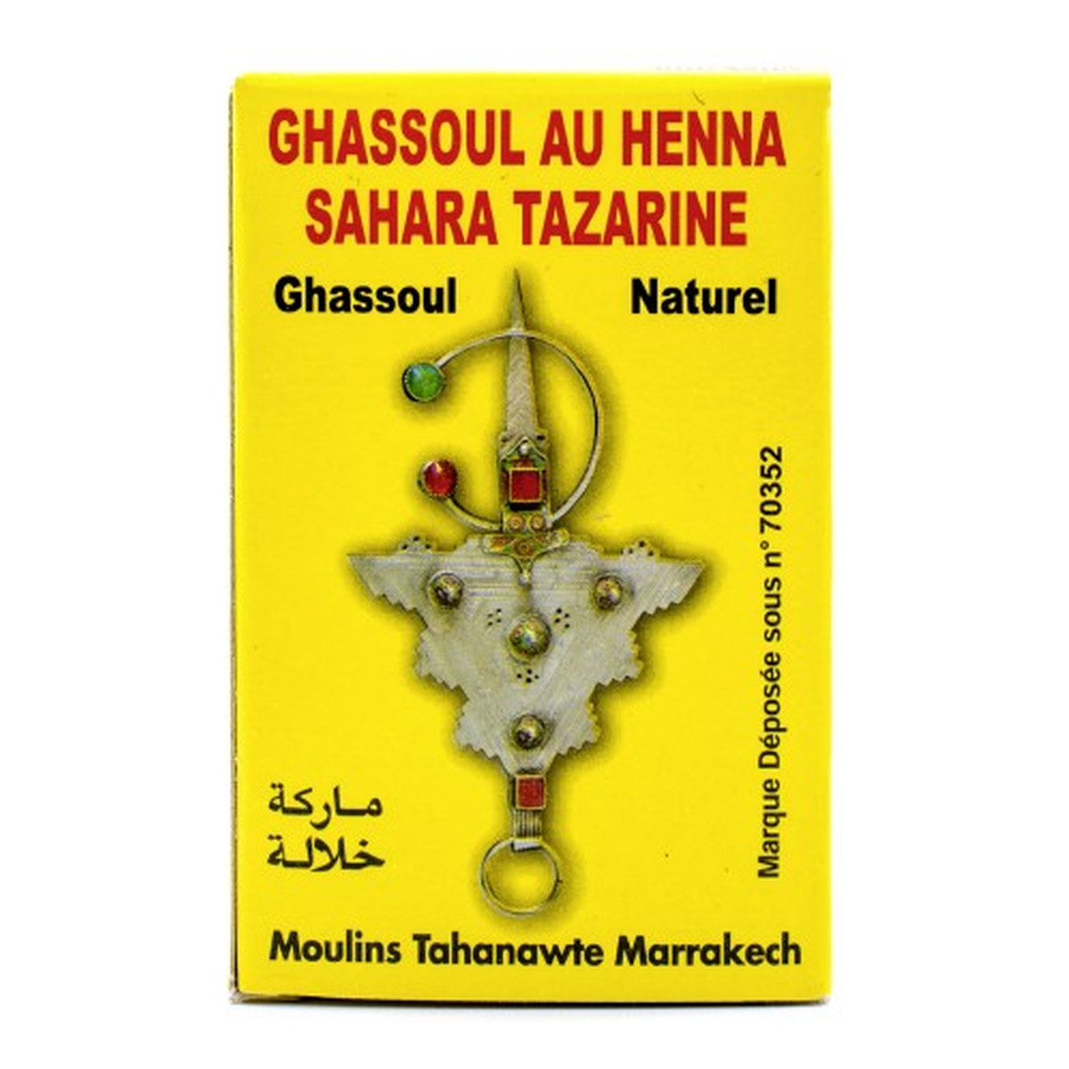Sahara Ghassoul Glinka z henną 100g