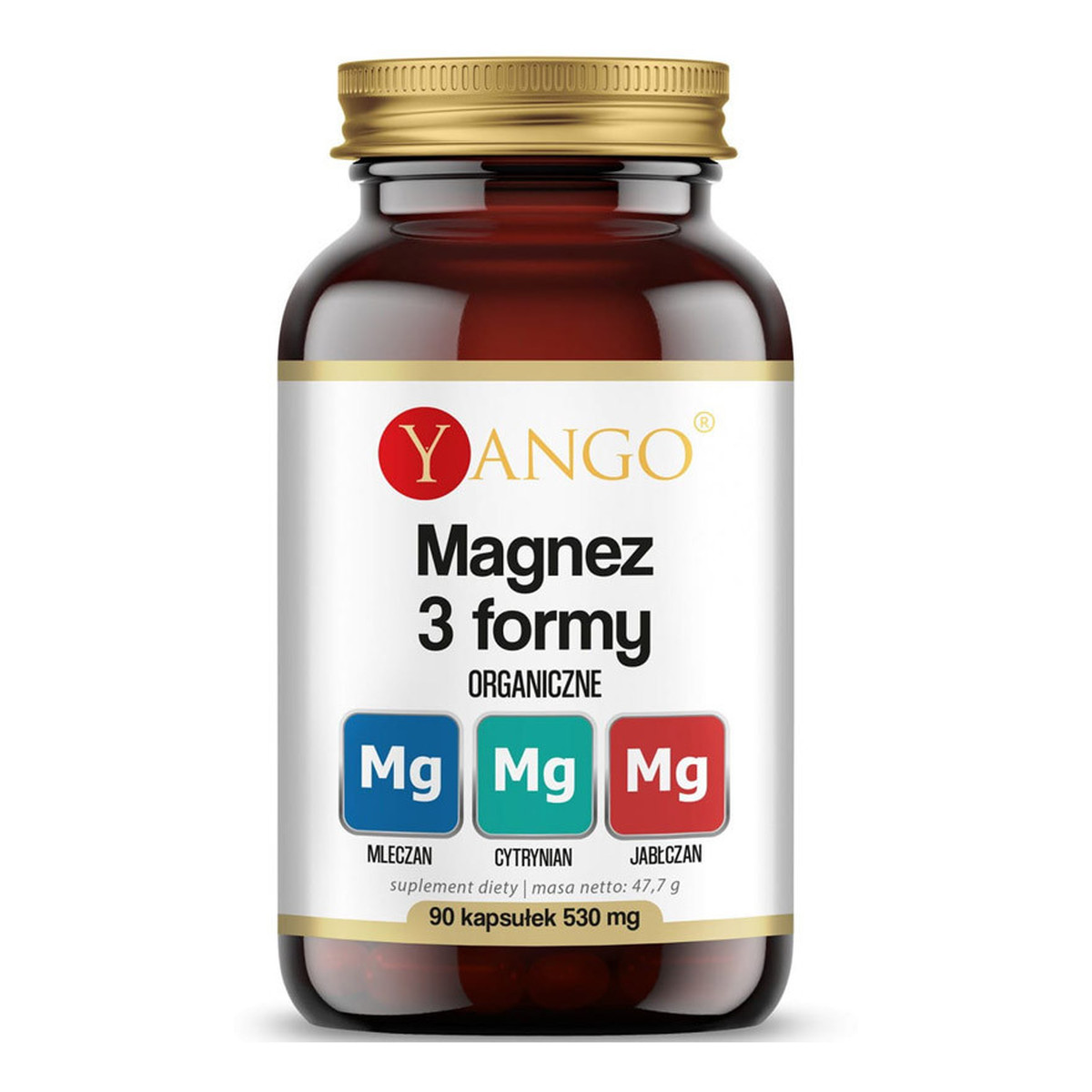Yango Magnez 3 formy suplement diety 90 kapsułek
