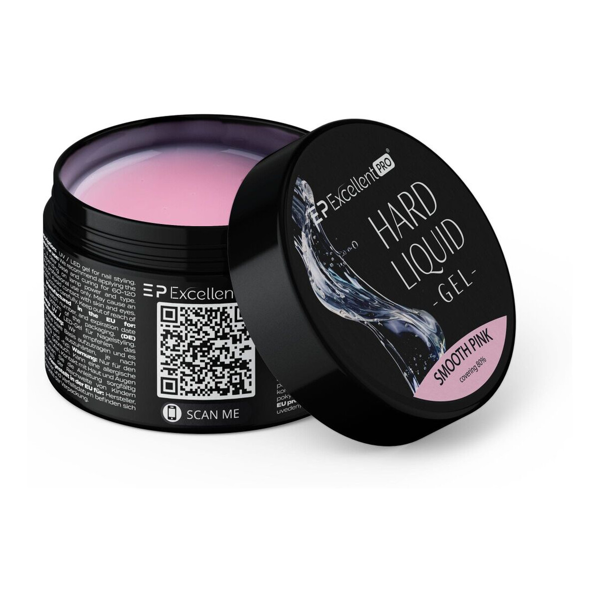 Excellent PRO Hard Liquid Gel Żel budujący smooth pink 50g