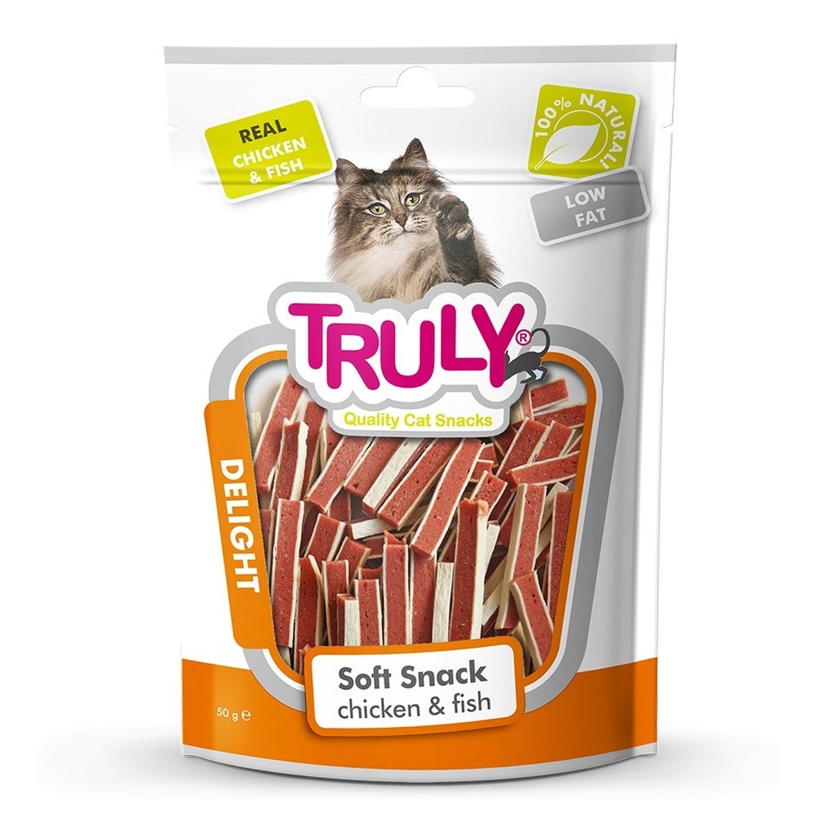 Cat snacks przekąski dla kota delight paseczki-kurczak i ryba