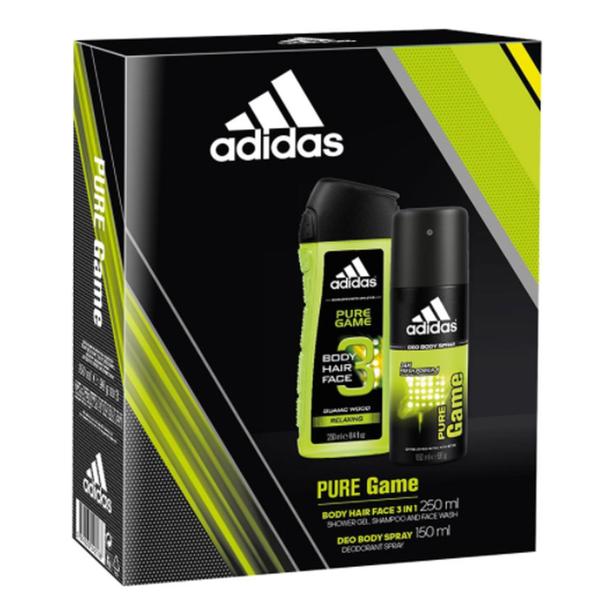 Adidas Pure Game Zestaw (żel pod prysznic + dezodorant) 150ml