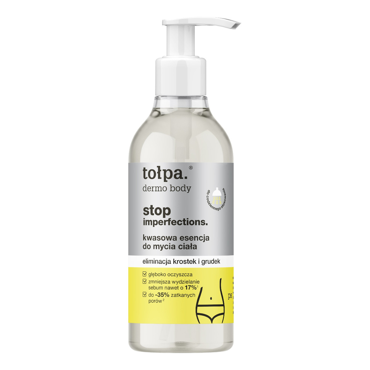 Tołpa Dermo body stop imperfections kwasowa esencja do mycia ciała-eliminacja krostek i grudek 300ml