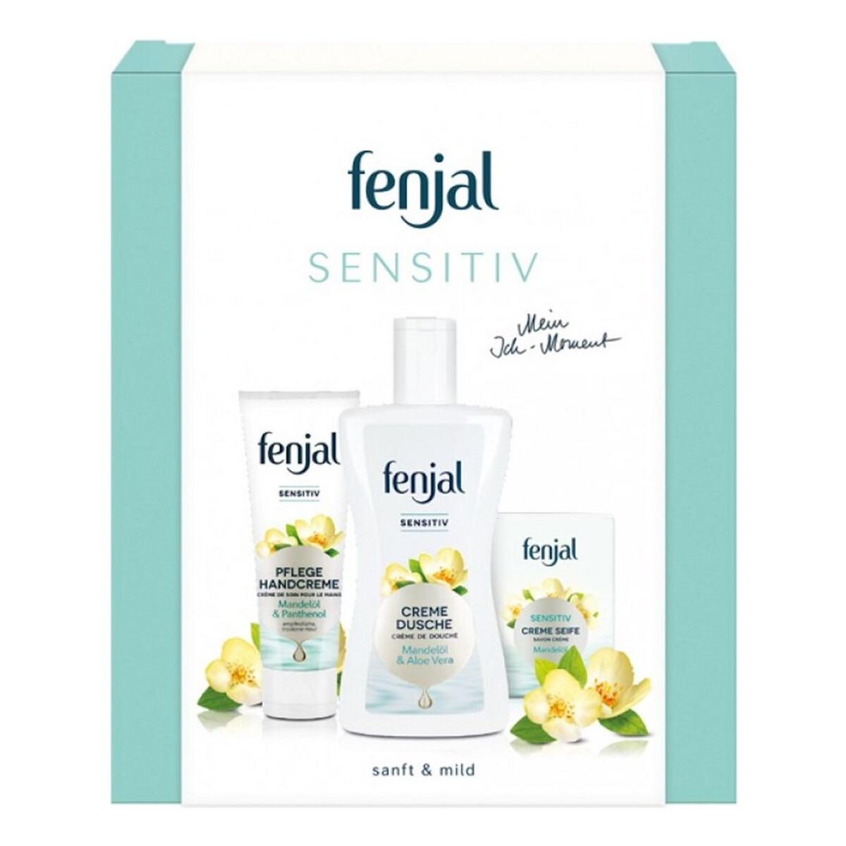 Fenjal Sensitive Zestaw krem do rąk 75ml + żel pod prysznic 200ml + mydło w kostce 100g