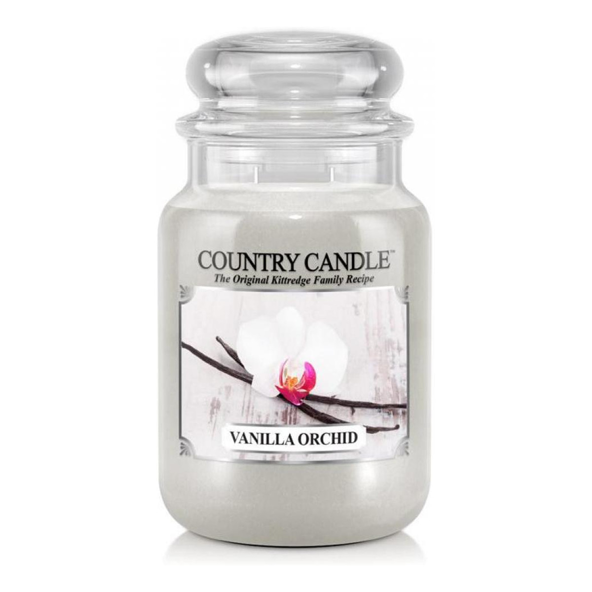 Country Candle Duża świeca zapachowa z dwoma knotami vanilla orchid 652g