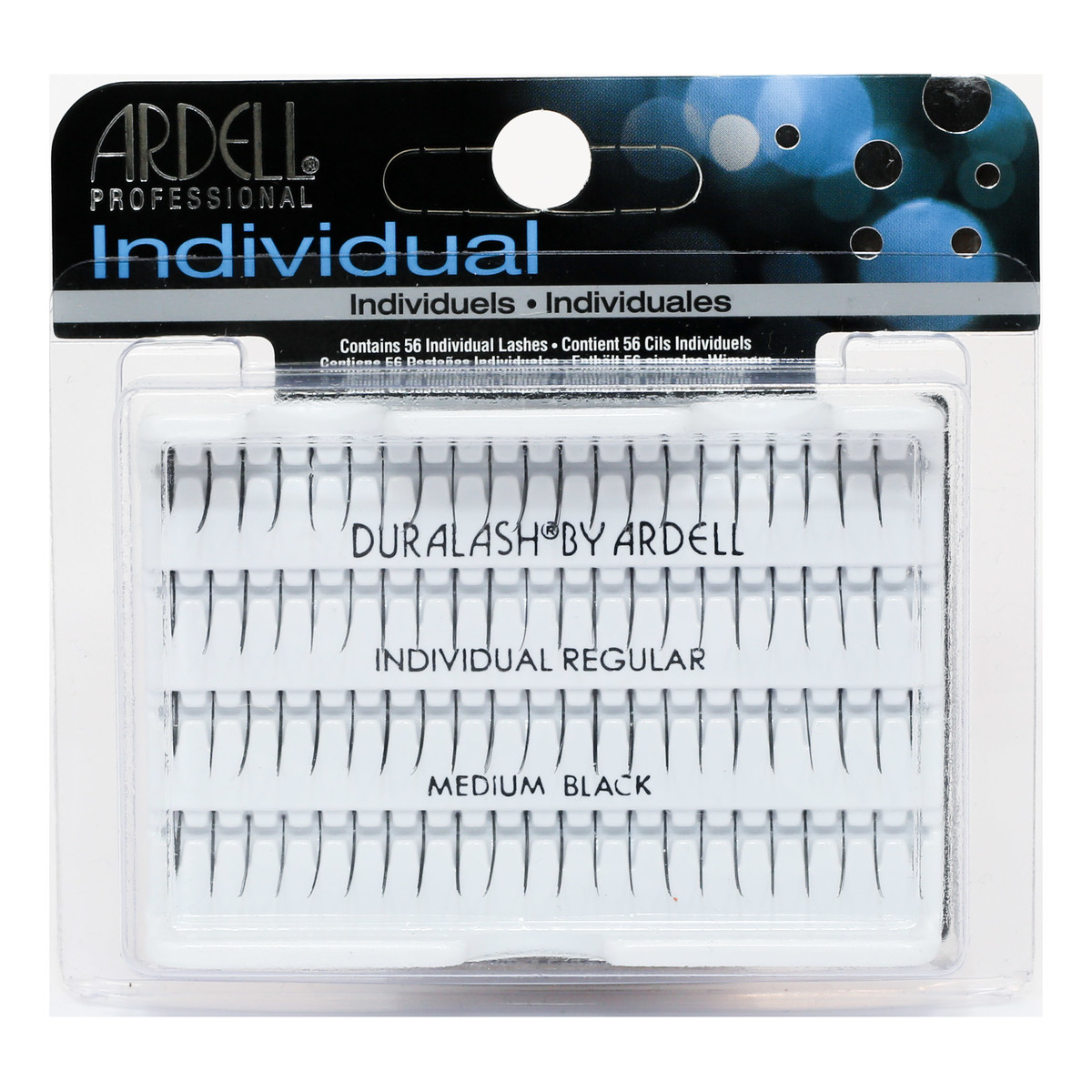 Ardell Individual Regular Medium Black Kępki Rzęs Pojedyncze Średnie Czarne 56 szt.