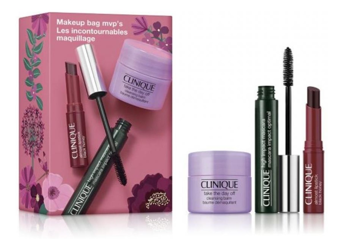 Mascara tusz do rzęs 7ml + Almost Lipstick Black Honey pomadka do ust 1,2g + Take The Day Off Cleansing Balm balsam do mycia twarzy 15ml