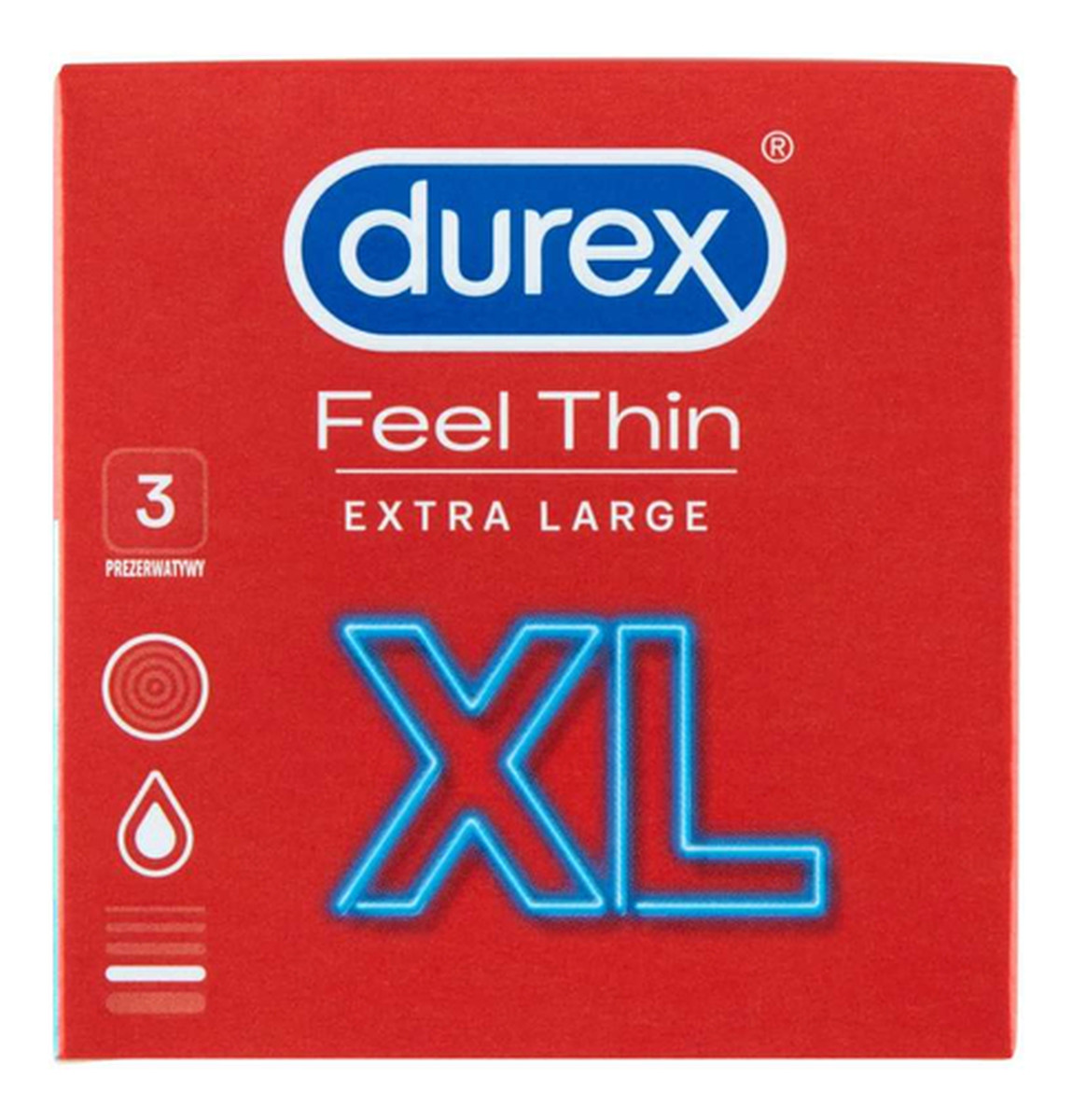 Feel Thin Extra Large Prezerwatywy lateksowe 3 szt