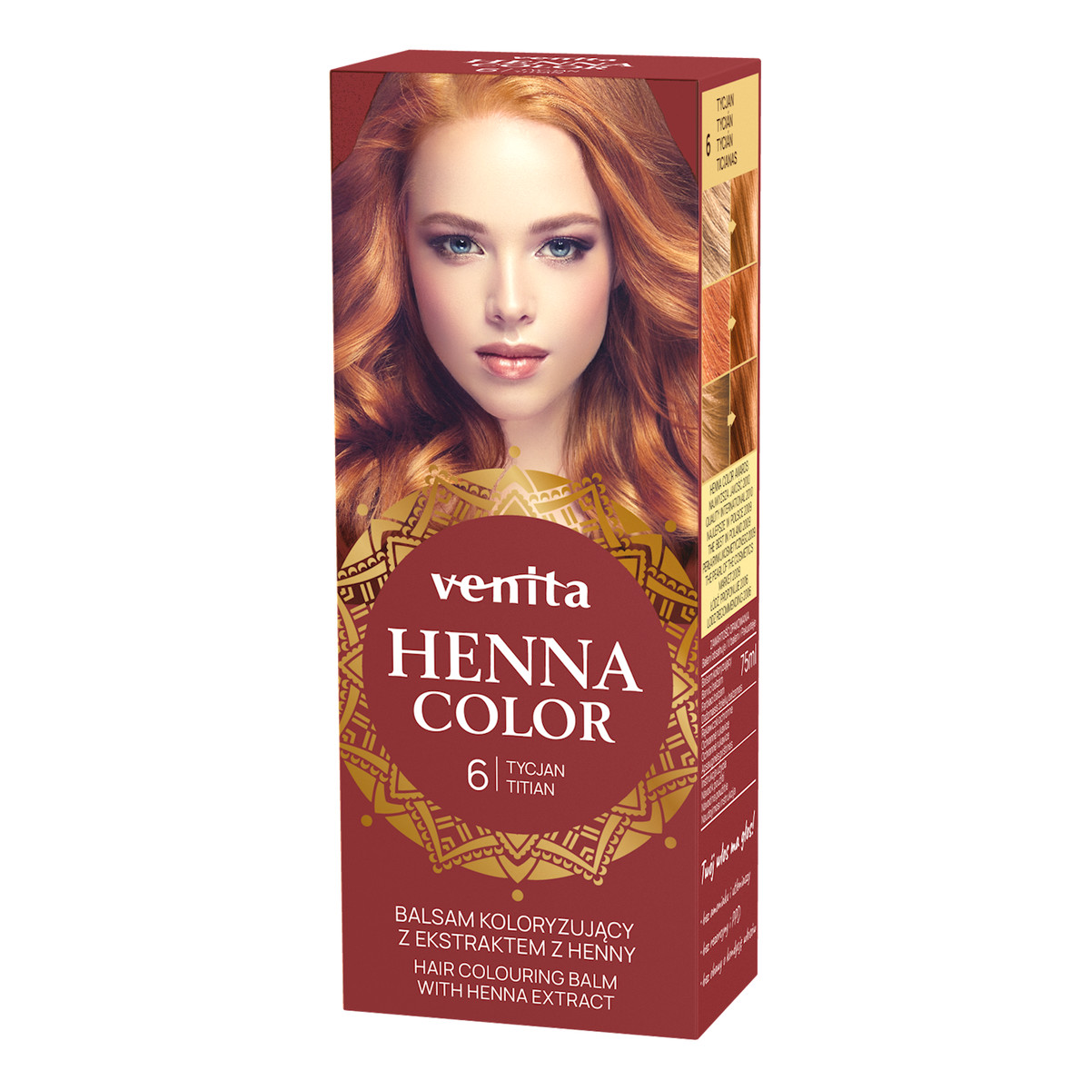 Venita HENNA COLOR Balsam koloryzujący z ekstraktem z henny TUBA 75ml