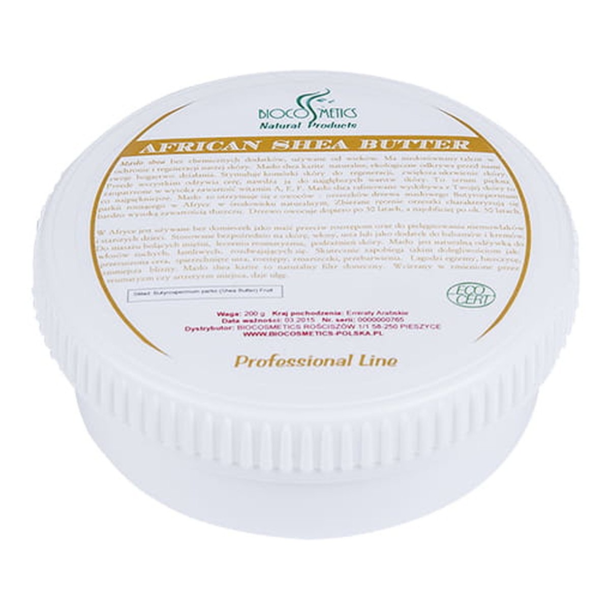 Biocosmetics Professional Line Naturalne Masło Shea Karite 200g