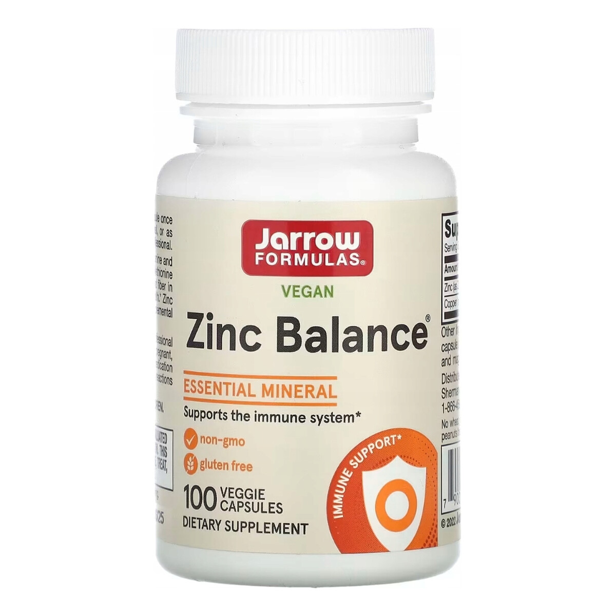 Jarrow Zinc balance suplement diety 100 kapsułek