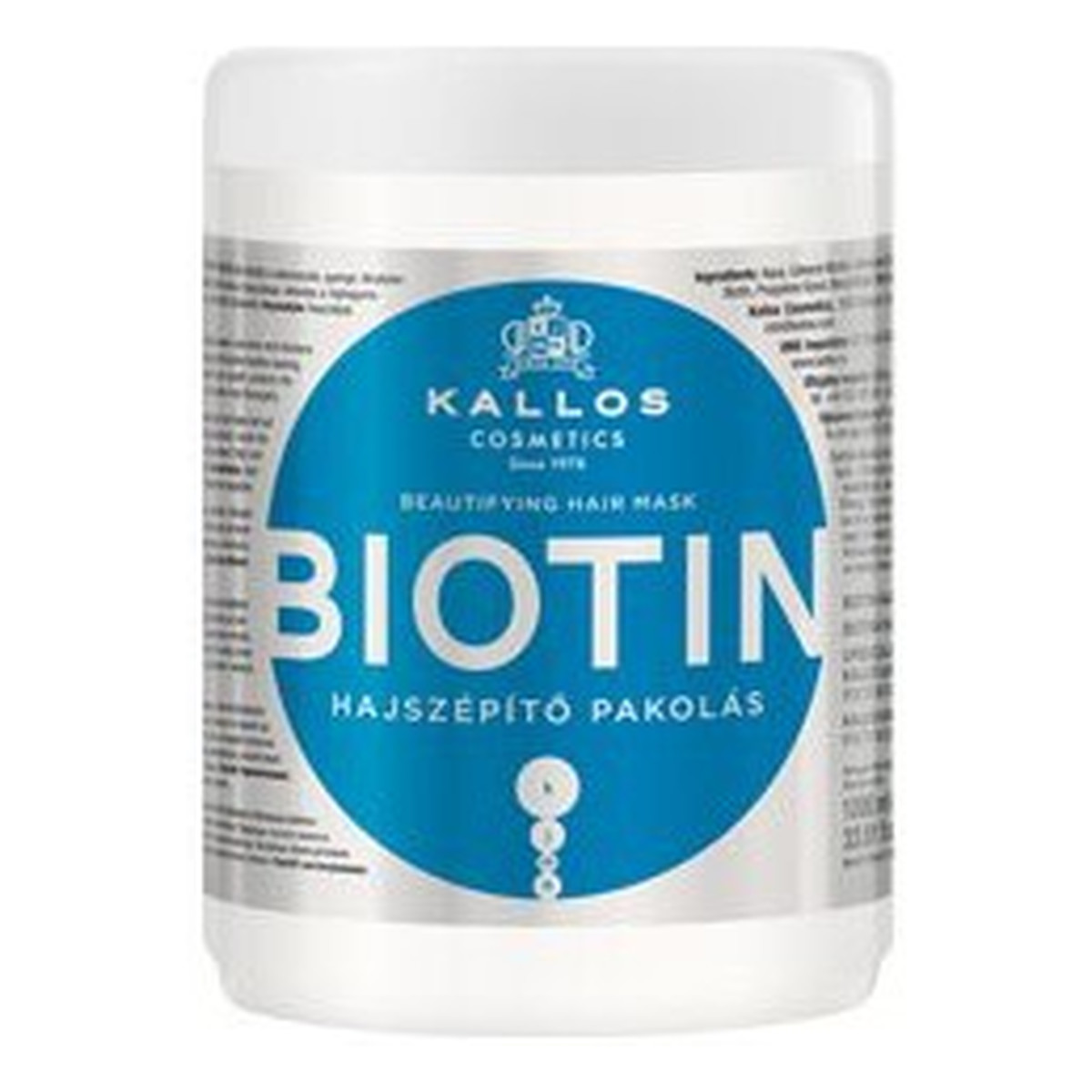 Kallos Biotin Upiększająca Maska Do Włosów 1000ml