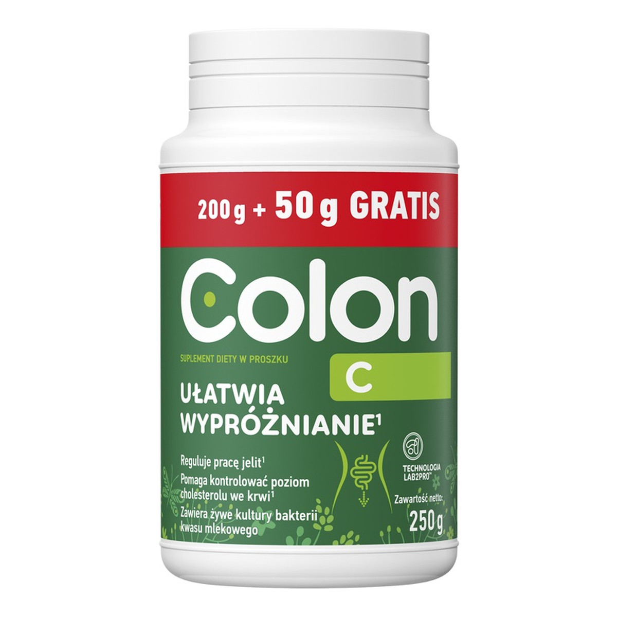 Colon C Ułatwia wypróżnianie suplement diety w proszku 250g